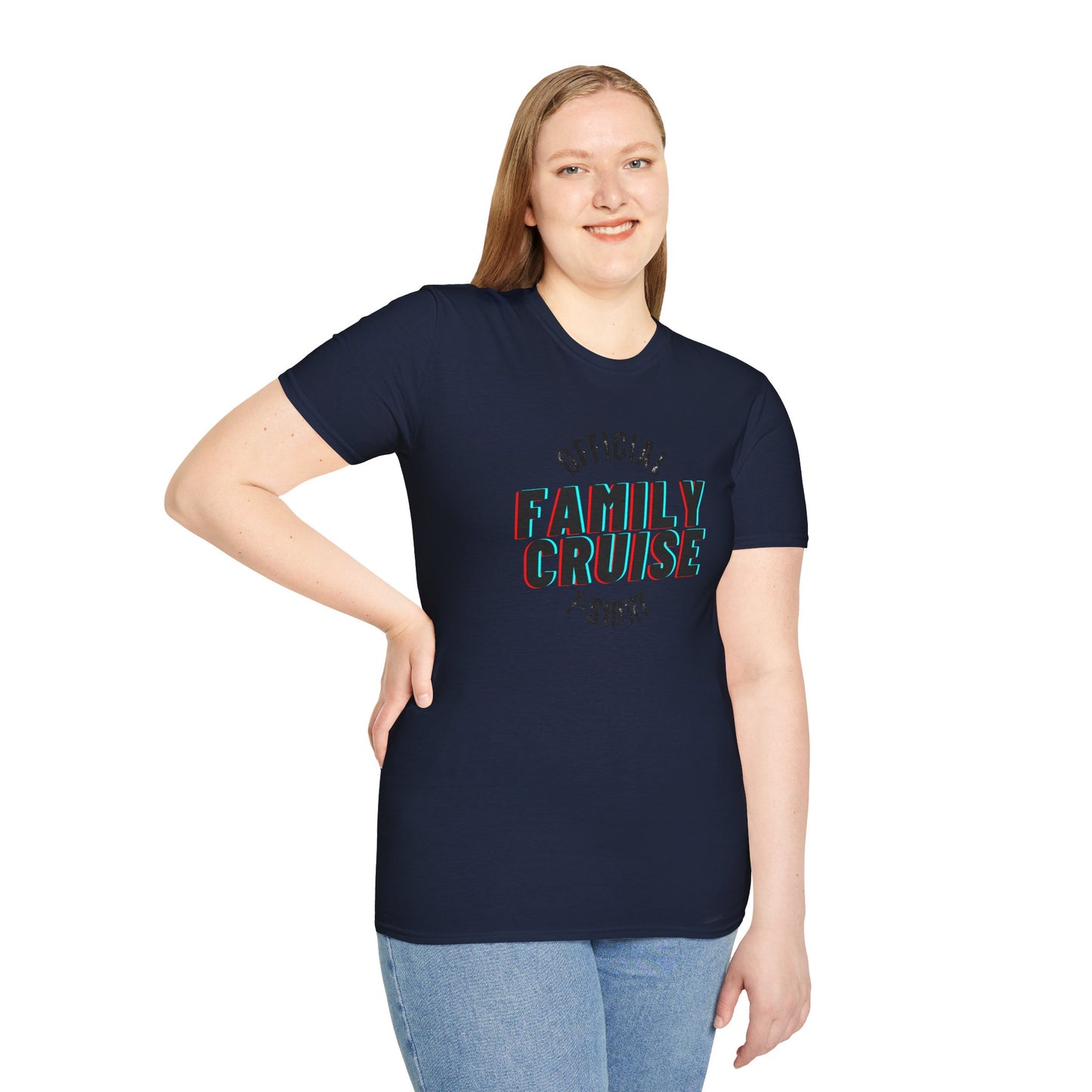 “Official Family Cruise" T-Shirt | 1980s Retro Cruise Tee for Families & Groups
