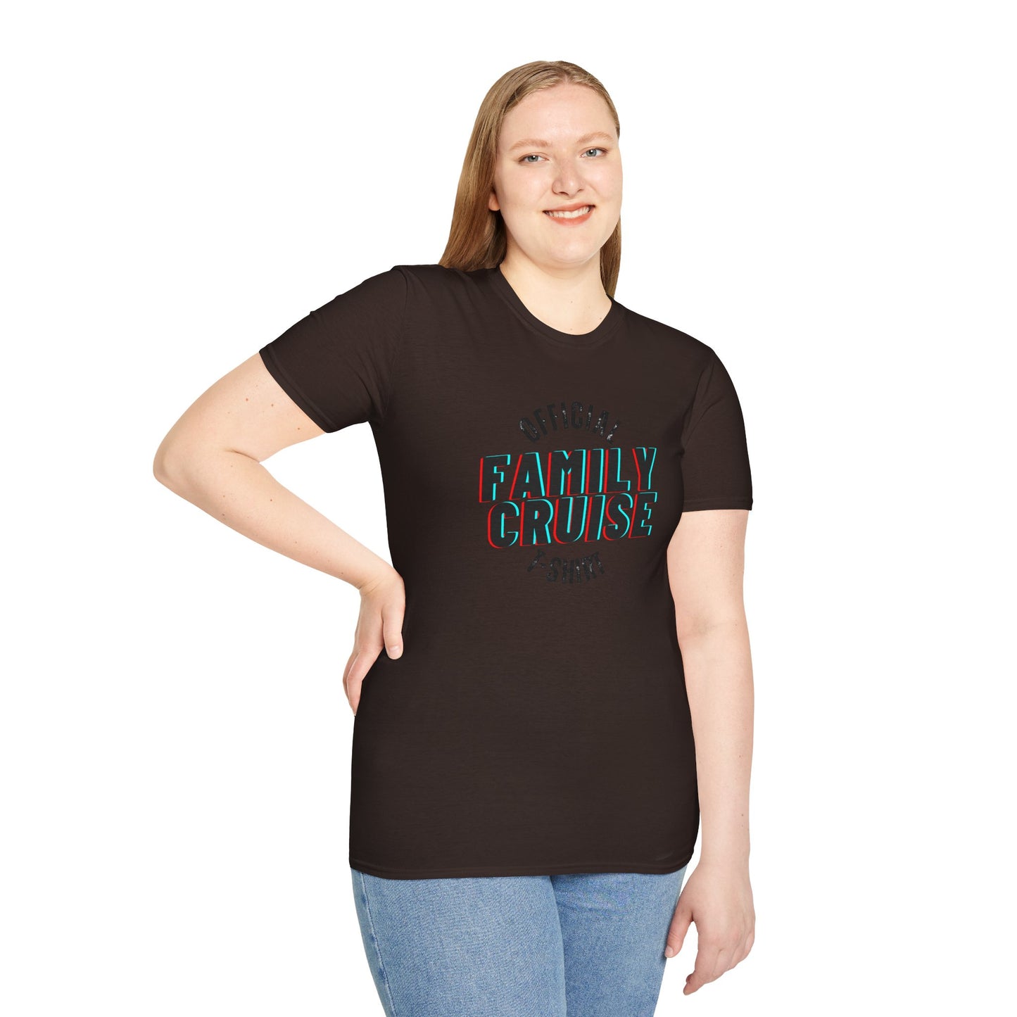 “Official Family Cruise" T-Shirt | 1980s Retro Cruise Tee for Families & Groups