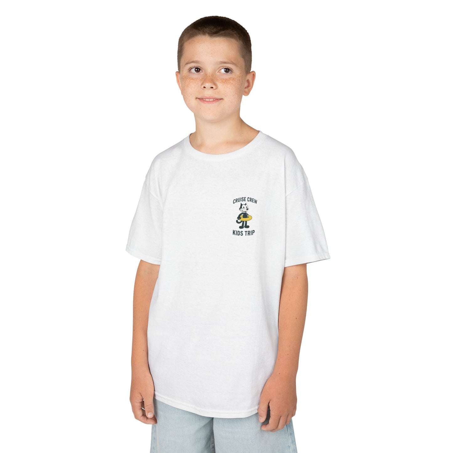 Cruise Crew – Kids Trip Ship Deck Vintage Cartoon T-Shirt (Public Domain Felix the Cat)