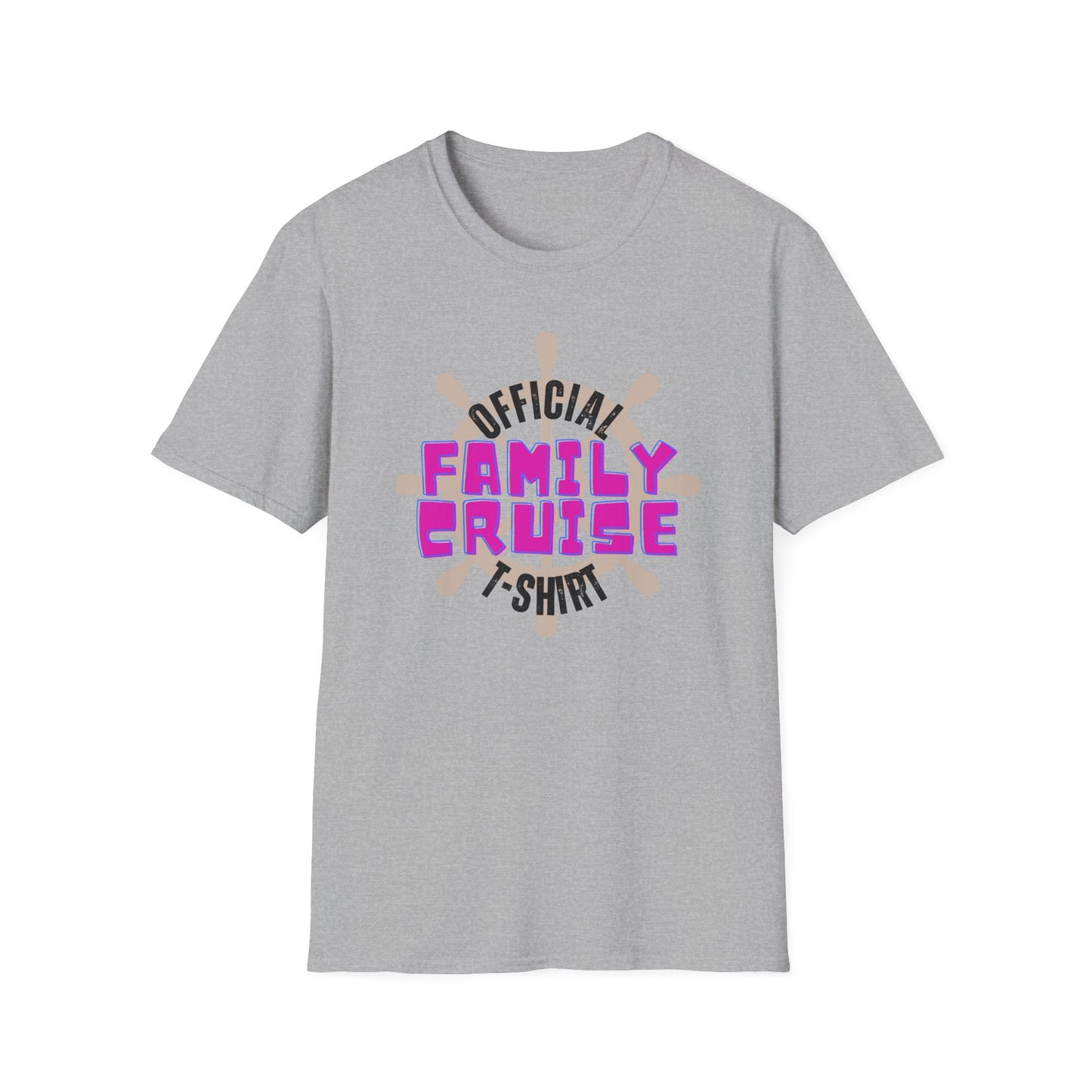 “Official Family Cruise" T-Shirt | 1960s Retro Family Cruise Tee for Groups