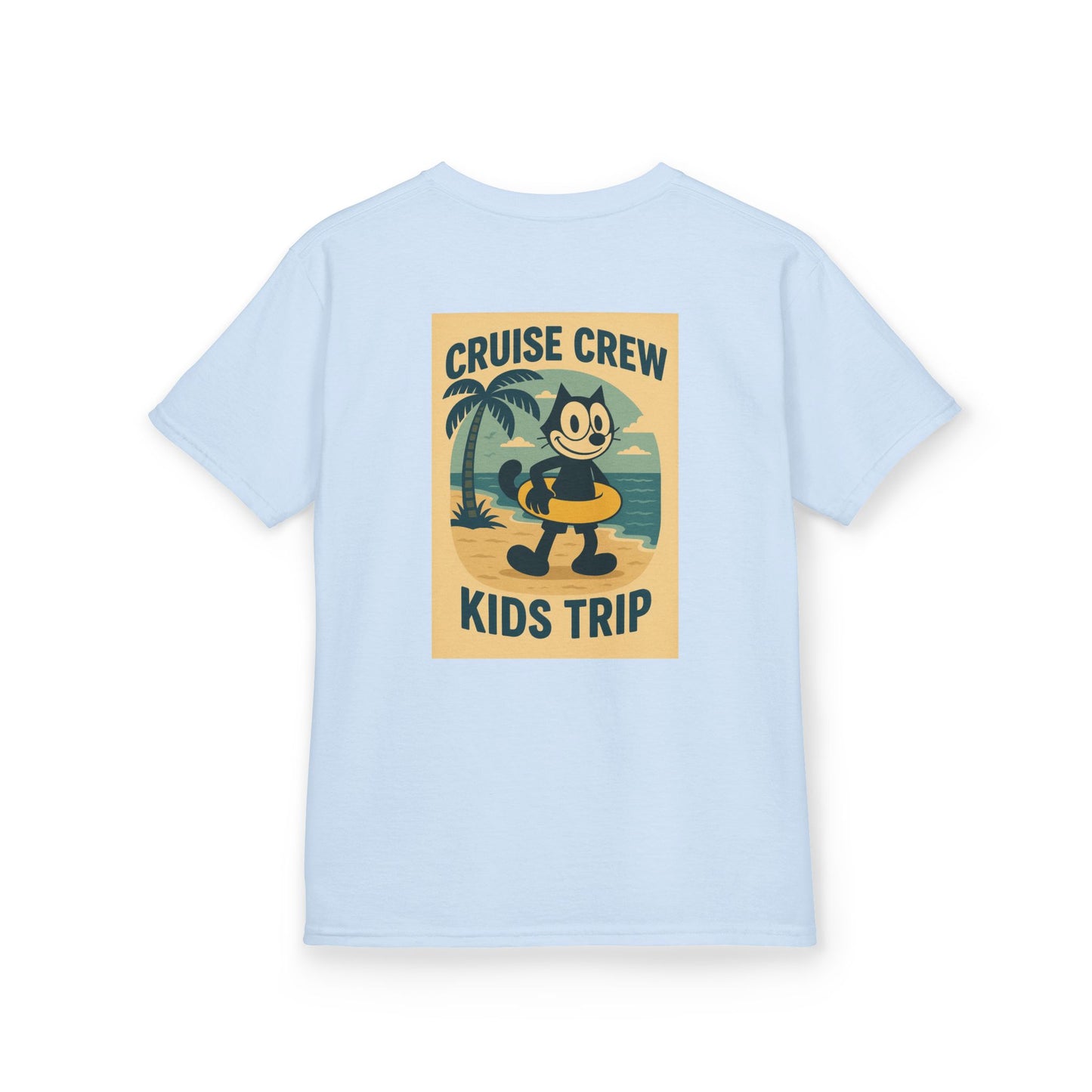 Cruise Crew – Kids Trip Beach Vintage Cartoon T-Shirt (Public Domain Felix the Cat)