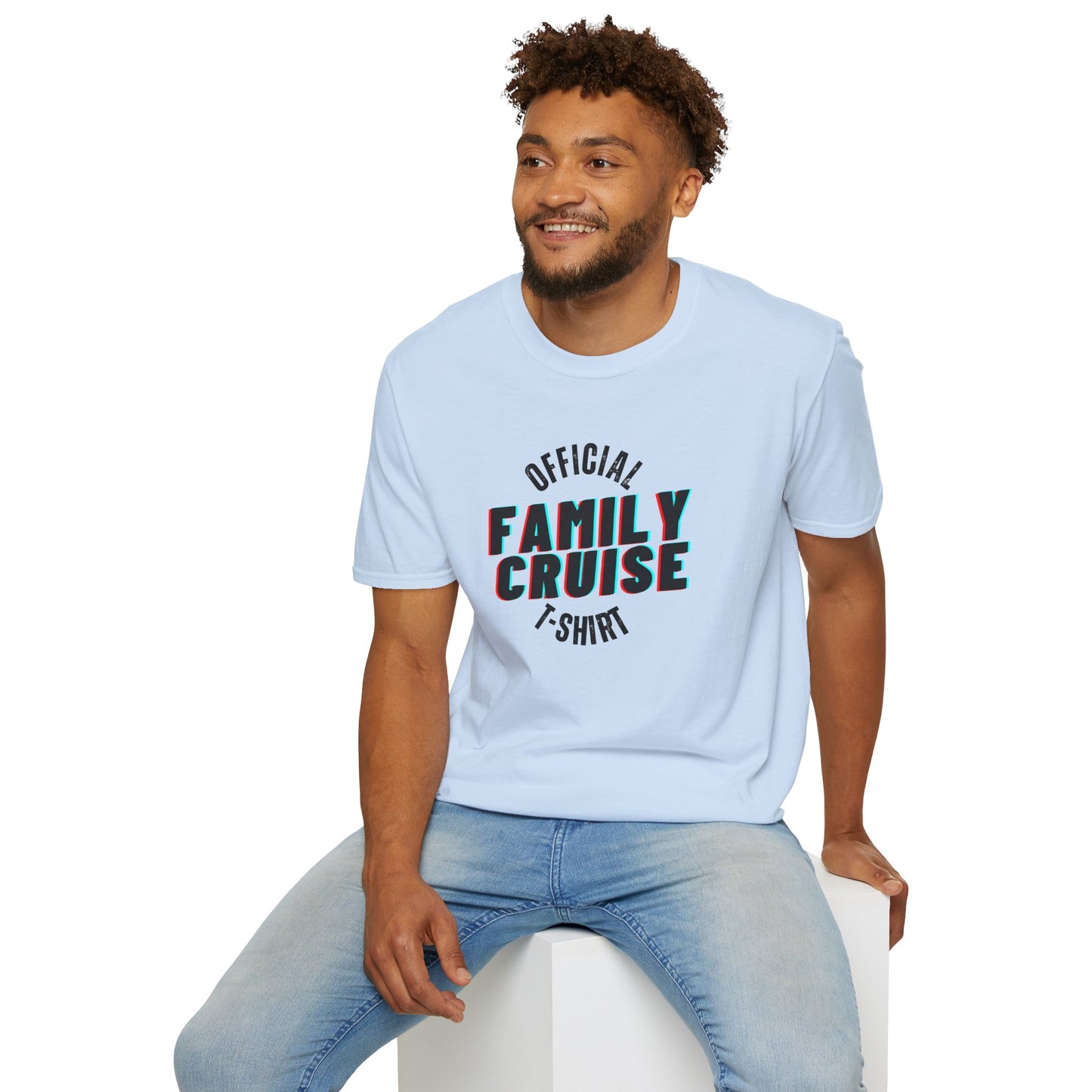 “Official Family Cruise" T-Shirt | 1980s Retro Cruise Tee for Families & Groups