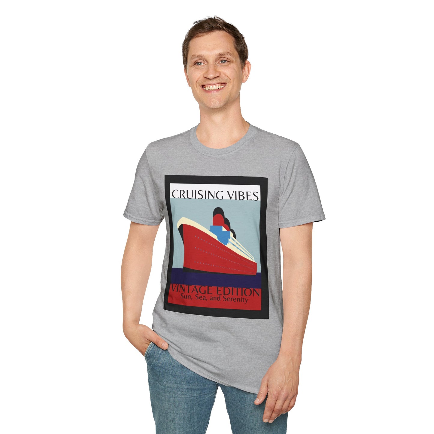 “Cruising Vibes" T-Shirt | Relaxed Cruise Vacation Tee for Men & Women