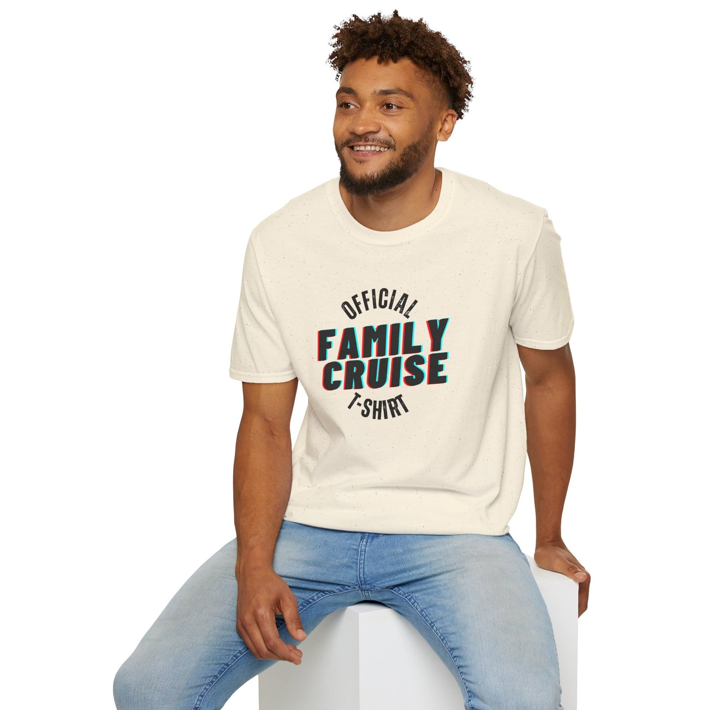 “Official Family Cruise" T-Shirt | 1980s Retro Cruise Tee for Families & Groups