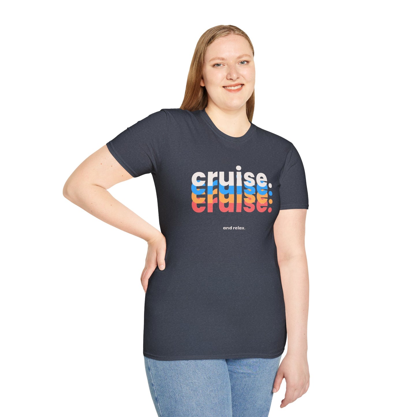 “Cruise and Relax" T-Shirt | Casual Cruise Vacation Tee for Men & Women