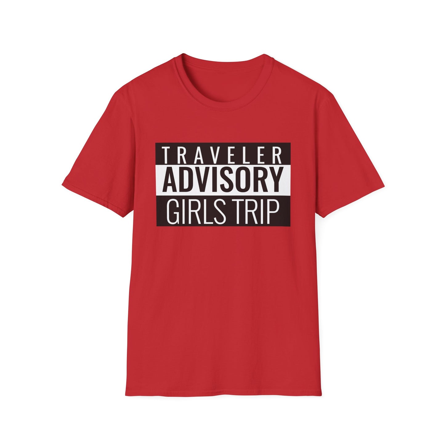 “Traveler Advisory Girls Trip" T-Shirt | Fun Cruise Shirt for Women & Squads